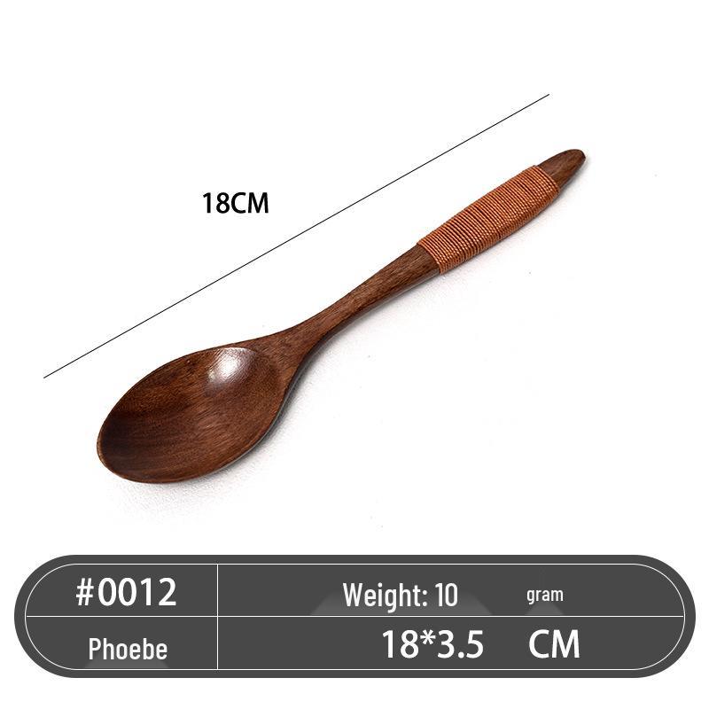 Japanese Style Camphor Wooden Spoon for Soup & Honey Stirring