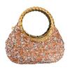Rhinestone Decorated Mini Rhinestone Bag Glitter Finish Mini Size Small Handbag Small Design Acrylic Material Acrylic Bag