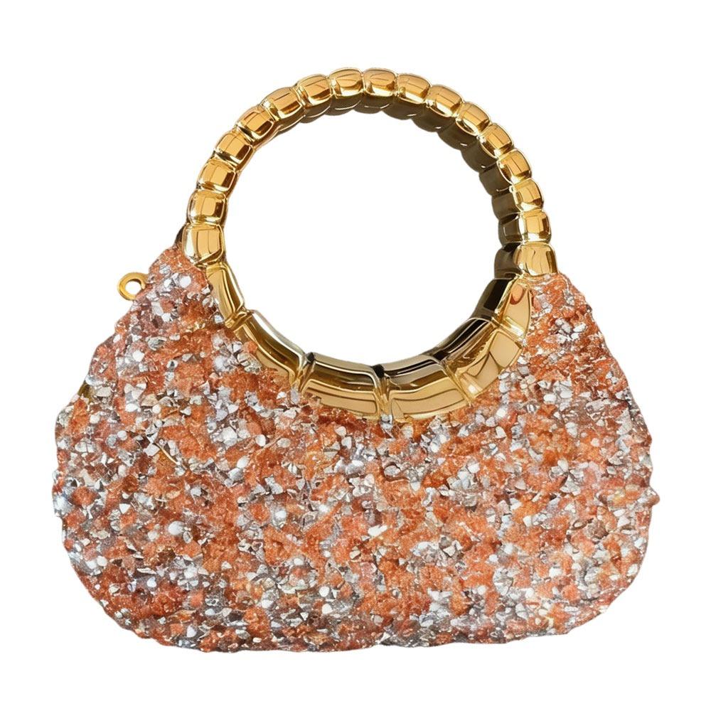 Rhinestone Decorated Mini Rhinestone Bag Glitter Finish Mini Size Small Handbag Small Design Acrylic Material Acrylic Bag