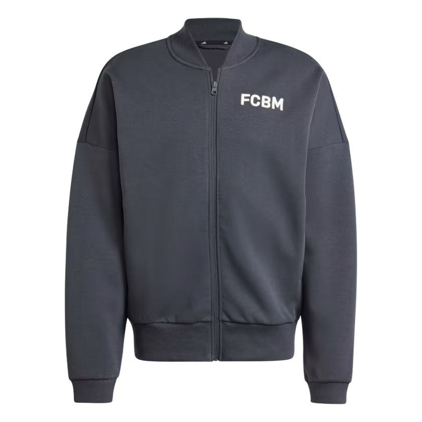 Adidas Ss24 Fc Bayern Seasonal Doubleknit Track Top Fashion Casual Long Sleeve Zip Jacket Men jackets Gray IT4150 S