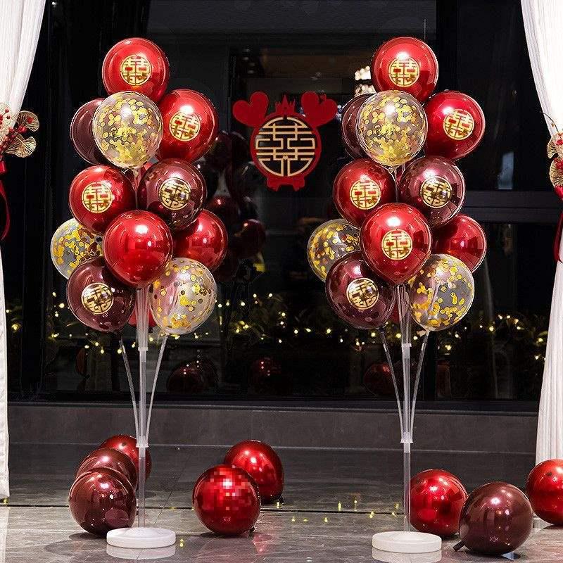 Romantic Wedding Room Balloon Decoration Set for Bedroom and Table