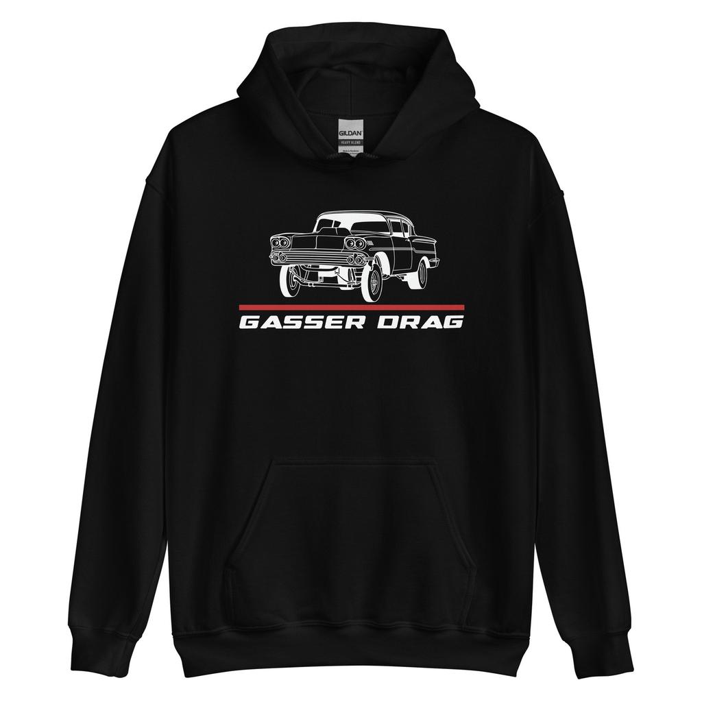Premium Hoodie For Gasser Drag Classic 1958 Car Owners Birthday Gift