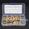 120PCS Brass Hex Standoff 304 Stainless Steel Screw Nuts Set PCB Board Standoff Screw Nut Assortment