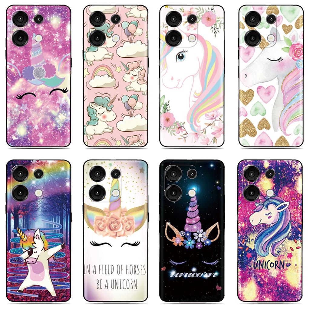 Rainbow Unicorn Phone Case For Motorola Moto G35 G75 G71 G34 G53 G96 G22 E40 E30 E20 G13 G14 G42 G31 G41 G30 G20 G10 G51 Cover