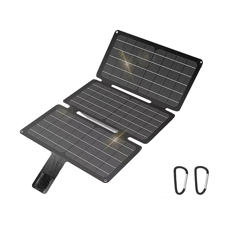 50W Foldable Solar Panel Portable One USB Port Folding Bag Outdoor Power Charger For Phone Hiking Camping Mobile Power Supplies 4