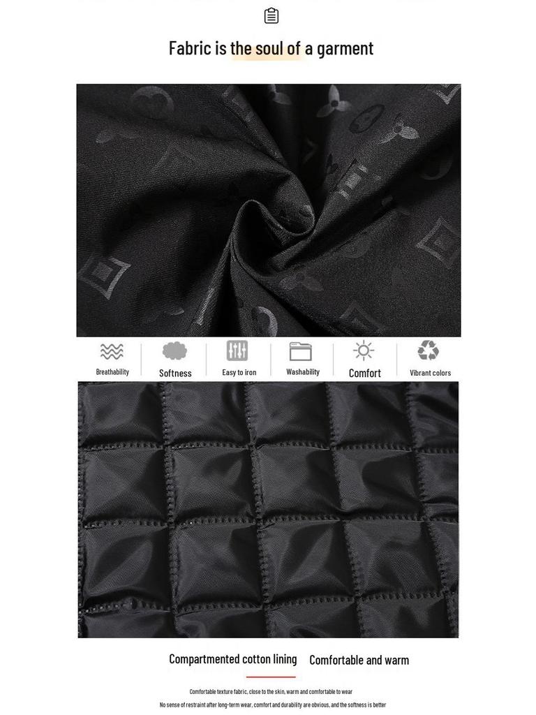 Men's Trendy Hooded Cotton Jacket - Autumn/Winter 2026, European Style, Versatile Casual Padded Jacket.