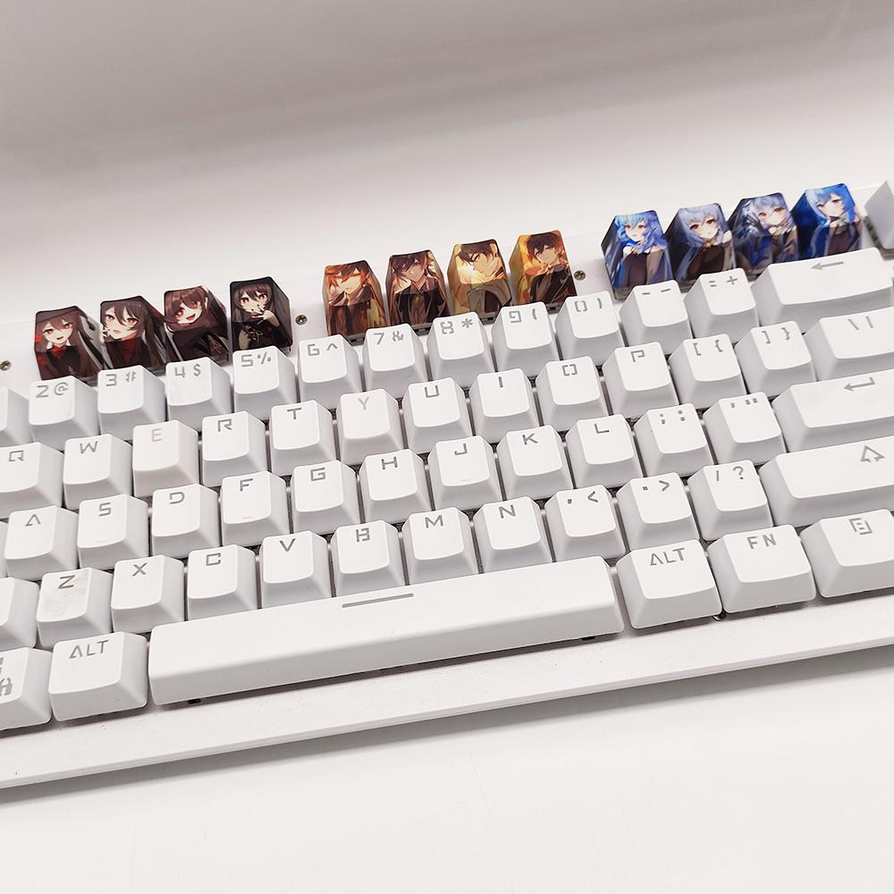 4Keys/Set R4 Keycap Hot Sublimate Key Cap Pbt Anime Cartoon Cute Custom Mechanical Keyboard Cap Decorative  Accessories