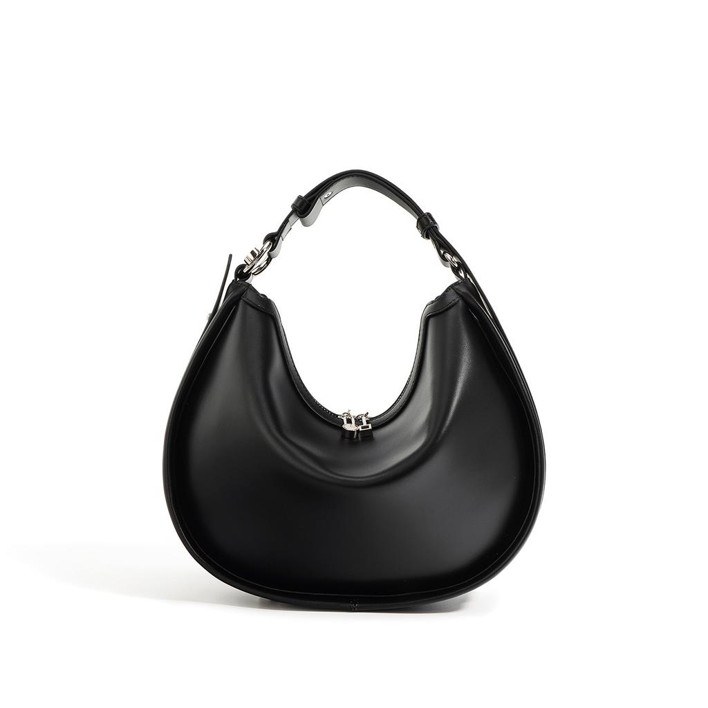 Niche High-end Fashion Crossbody Half Moon Bag Fashionable One Shoulder Crossbody Niche Design Handbag Women's Bag