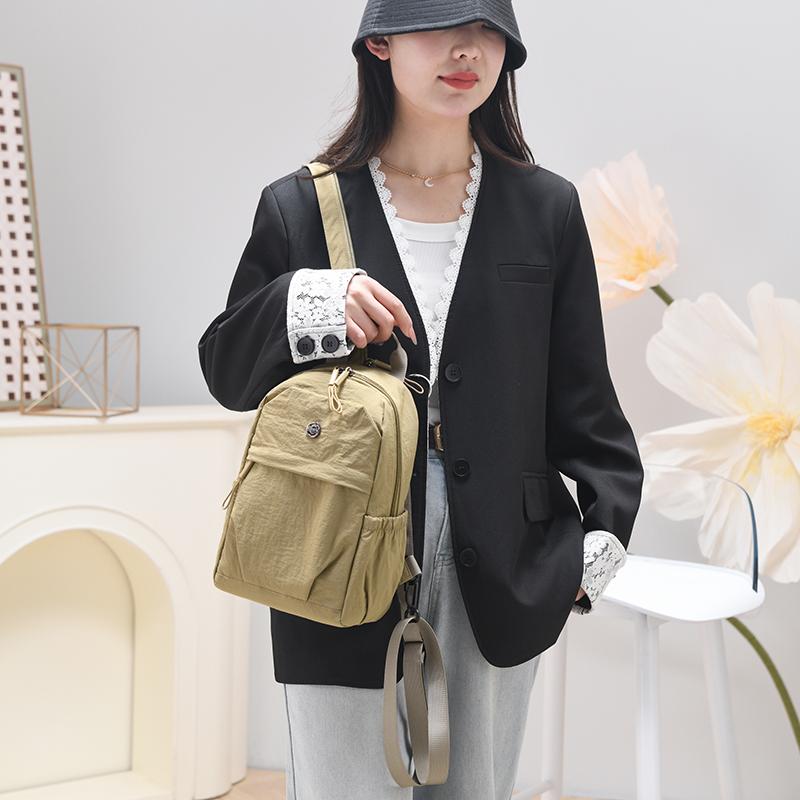 Multifunctional Backpack Women's Bag Large Capacity Travel Backpack Lightweight Chest Bag