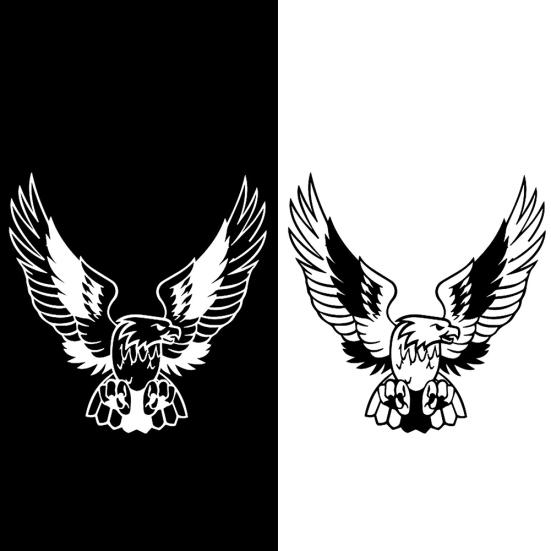 Fashion Eagle Car Body Sticker Wild Animal Decorative PET Reflective Auto Decal