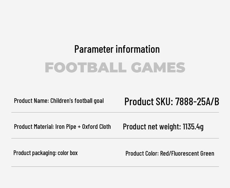 Portable Folding Children's Football Goal - Outdoor Grass Sports Activity Toy for Boys and Parent-Child Play