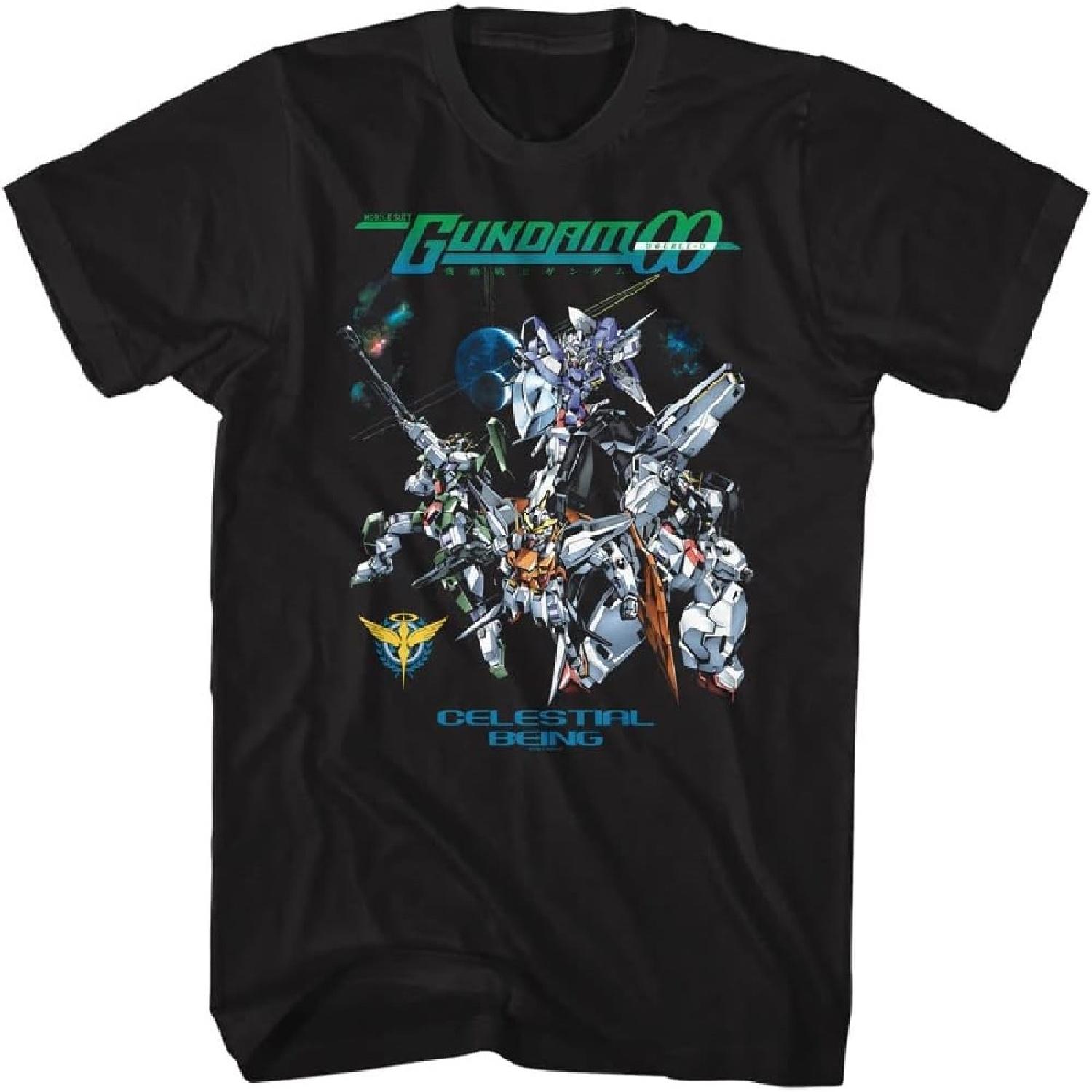 

Mobile Suit Gundam Anime Celestial Being Japanese Men s Short Sleeve T Shirt Graphic Tees XXXXXL різнокольоровий