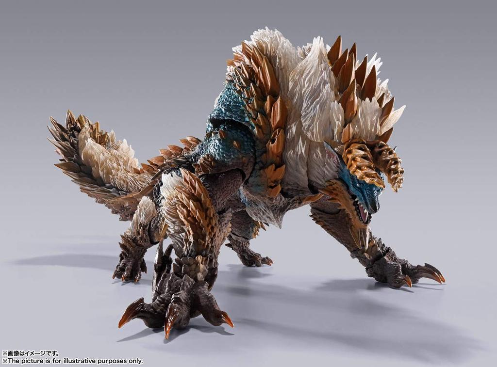 TAMASHII NATIONS Monster Arts Monster Hunter Iceborne Zinogre 285mm malovaná pohyblivá figurka SH. Svět cca. ABS a PVC