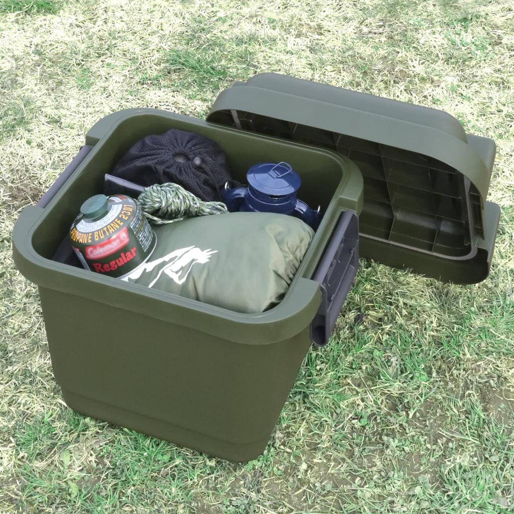 JEJ Astage Förvaring Tillverkad i Enkel Lufttät Levereras med Utomhus Camping Lastkapacitet Stapelbar Låda 33L Katastrof Bredd 44 x Djup 40 x Höjd 38 cm Låda,