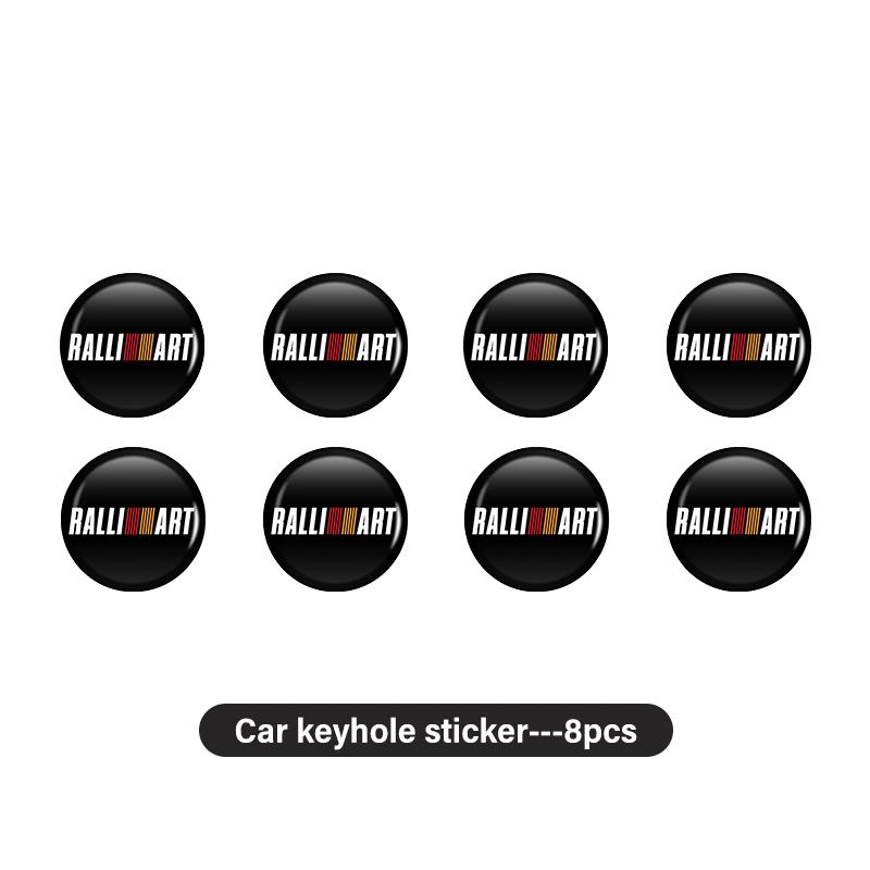 

14 мм Эмблема на ключ автомобиля Автоматический контроль Брелок Наклейка Аксессуары Для Mitsubishi Lancer ASX Pajero Mirage Attrage Xpander Outlander