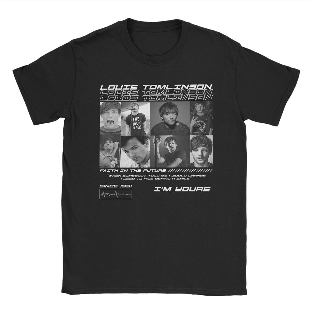 2026 Summer New Louis Tomlinson TShirt HighQuality Comfortable and Casual Mens Roundneck Printed TShirt