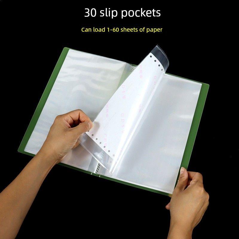 A5 Folder VAT Special Invoice Storage Multi-Layer Transparent Loose-Leaf Binder Bill Documents Check Holder Financial Use