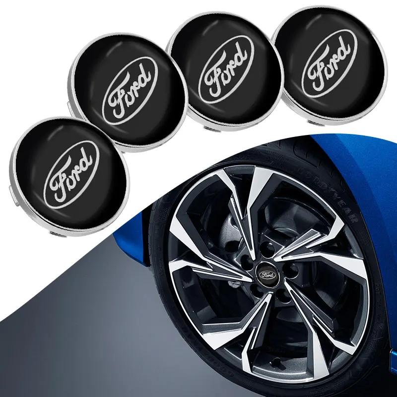 Hot New 4PCS Car Wheel Center Caps Hub Caps For Ford Focus 2 MK1 MK3 Mondeo MK4 Fiesta MK7 Fusion Kuga Ranger Explorer 5 Figo Ta
