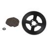 Chain and Sprocket Kit 80T 25H 34mm 3 Holes Sprocket 10T H Hole Chain Sprocket 146 Links Chain