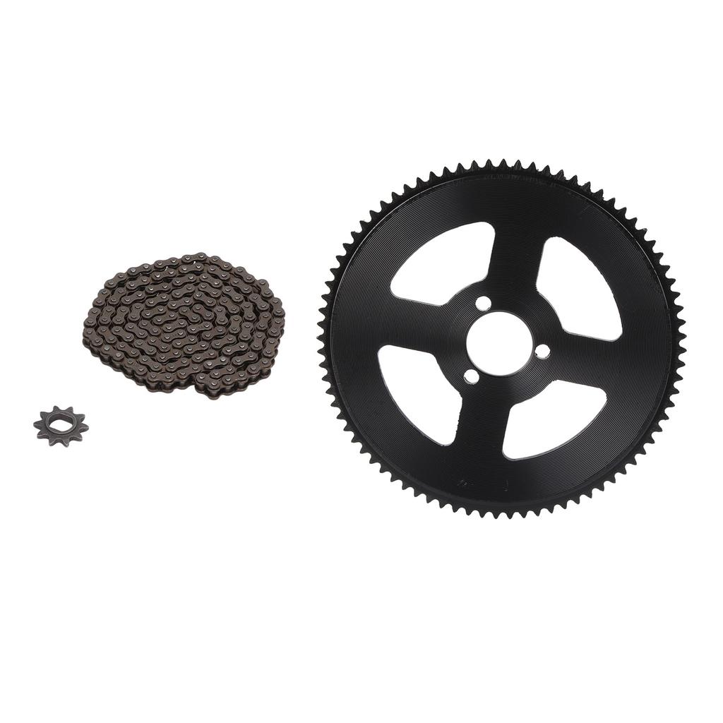 Chain and Sprocket Kit 80T 25H 34mm 3 Holes Sprocket 10T H Hole Chain Sprocket 146 Links Chain