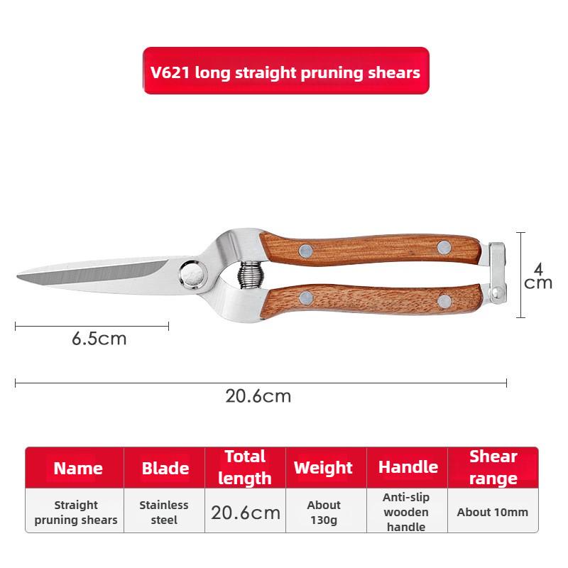 Professional Pruning Shears Multi-purpose Garden Trimming Fruit Picking Branch Tree Cutting Tools Stainless Steel Scissors