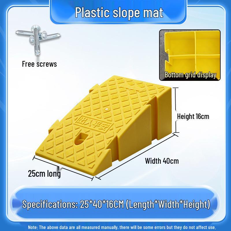 Home Car Step Threshold Mat - Plastic Curb Ramp