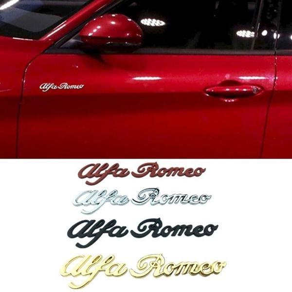 Car Stickers Metal Personality Side Micro Chapter Body Stickers Car Rear Stickers For Alfa Romeo 155 159 MYTH Juliana GT 147