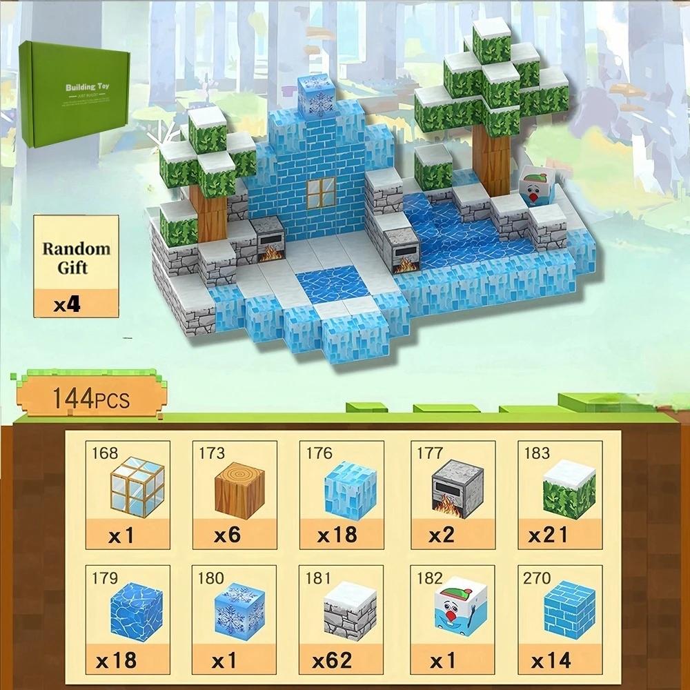 Non-Toxic Magnetic Building Blocks Toys For Children And Children Creative Diy Tabletop Decorations Birthday Christmas Halloween Gifts