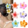 Grampo de Cabelo Elegante em Forma de Flor Cor Doce Atraente para Banho Fixador Decorativo para a Parte de Trás da Cabeça Aderência Exquisita