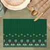 Autumn & Winter Imitation Linen Placemats: Heat-Resistant, Festive Decor for Christmas Parties