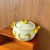 Lieve Simulation Banana Ceramic Casserole Pot