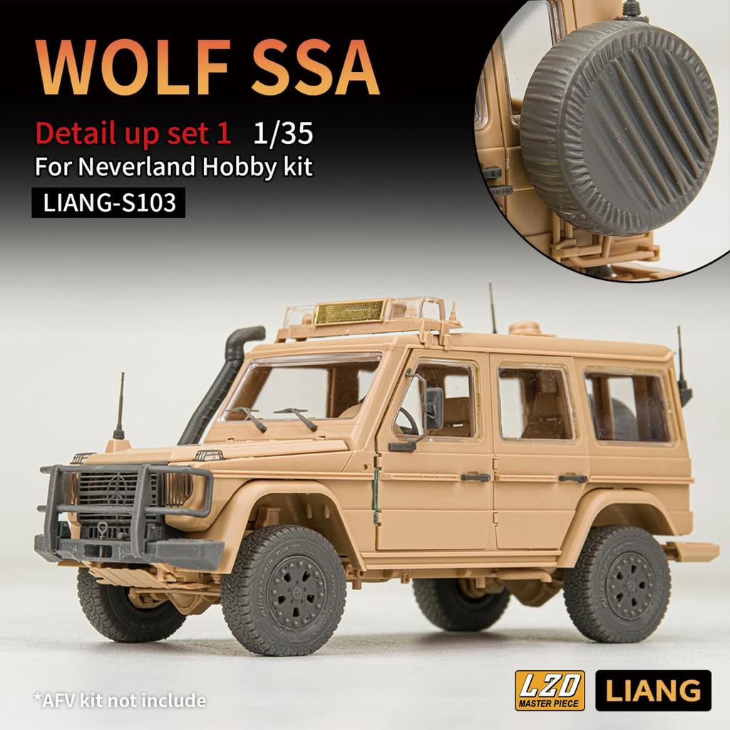 Liang Modell Varg SSA Detaljsats 1 Neverland Plastmodell Delar 1/35 (för hobby) LIANG-S103 (Militärfordon)