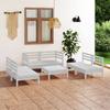 Day and Night - Day and Night Garden Furniture Set 7 Pieces Solid White Pine Wood