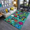 Cartoon Illustrations & Text Pattern Suitable As a Non-slip Mat for the Living Room or Bedroom Sofa