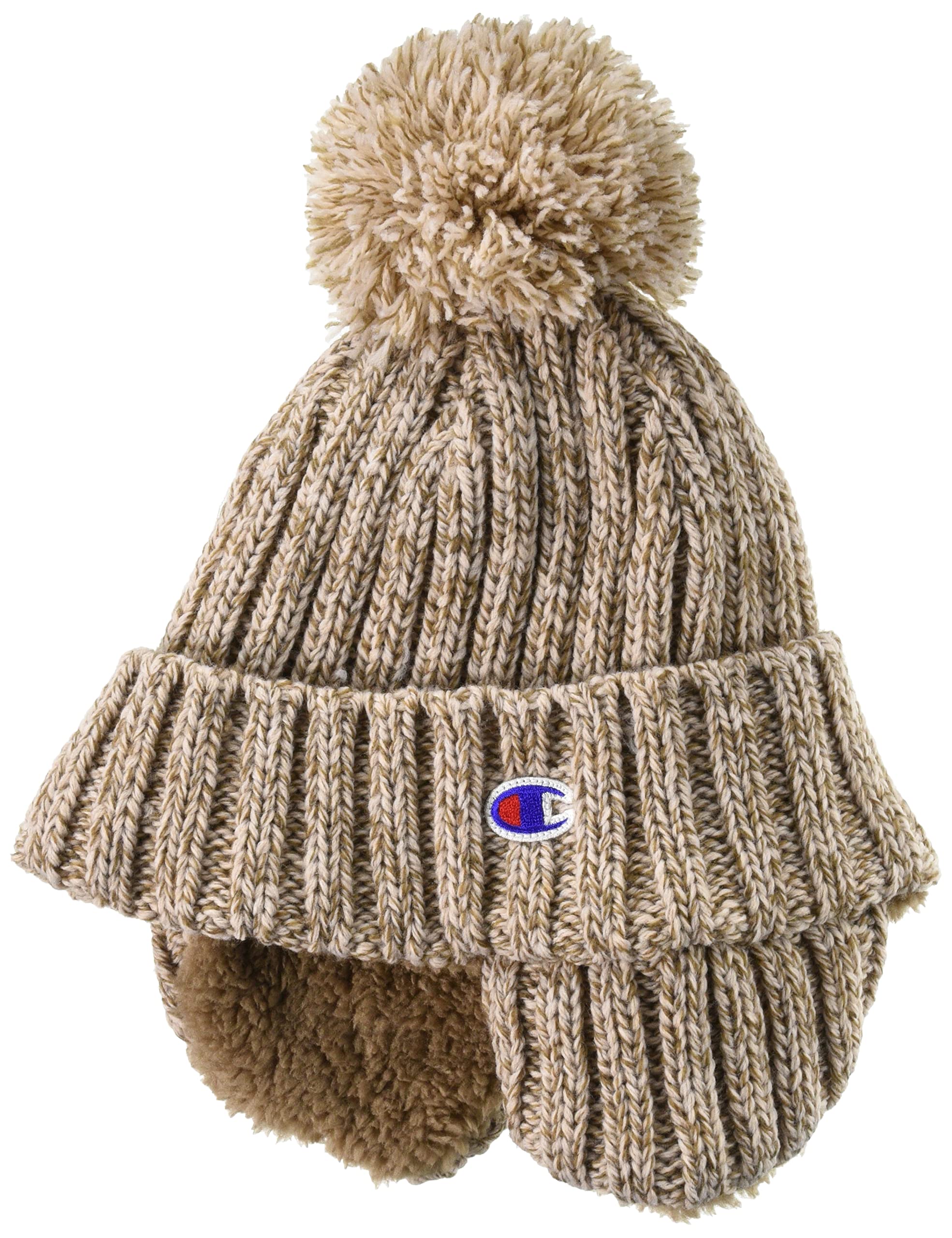 Knit Cap with Fleece Lining Mocha Brown [Champion] 492-0132 57~59 cm