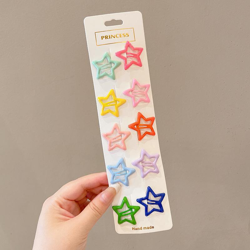 10 stücke Neue Koreanische Haarnadeln für Kinder Mädchen Milch Tee Farbe Prinzessin Haarspangen Bang Seite Clip Kleines Mädchen Haar zubehör