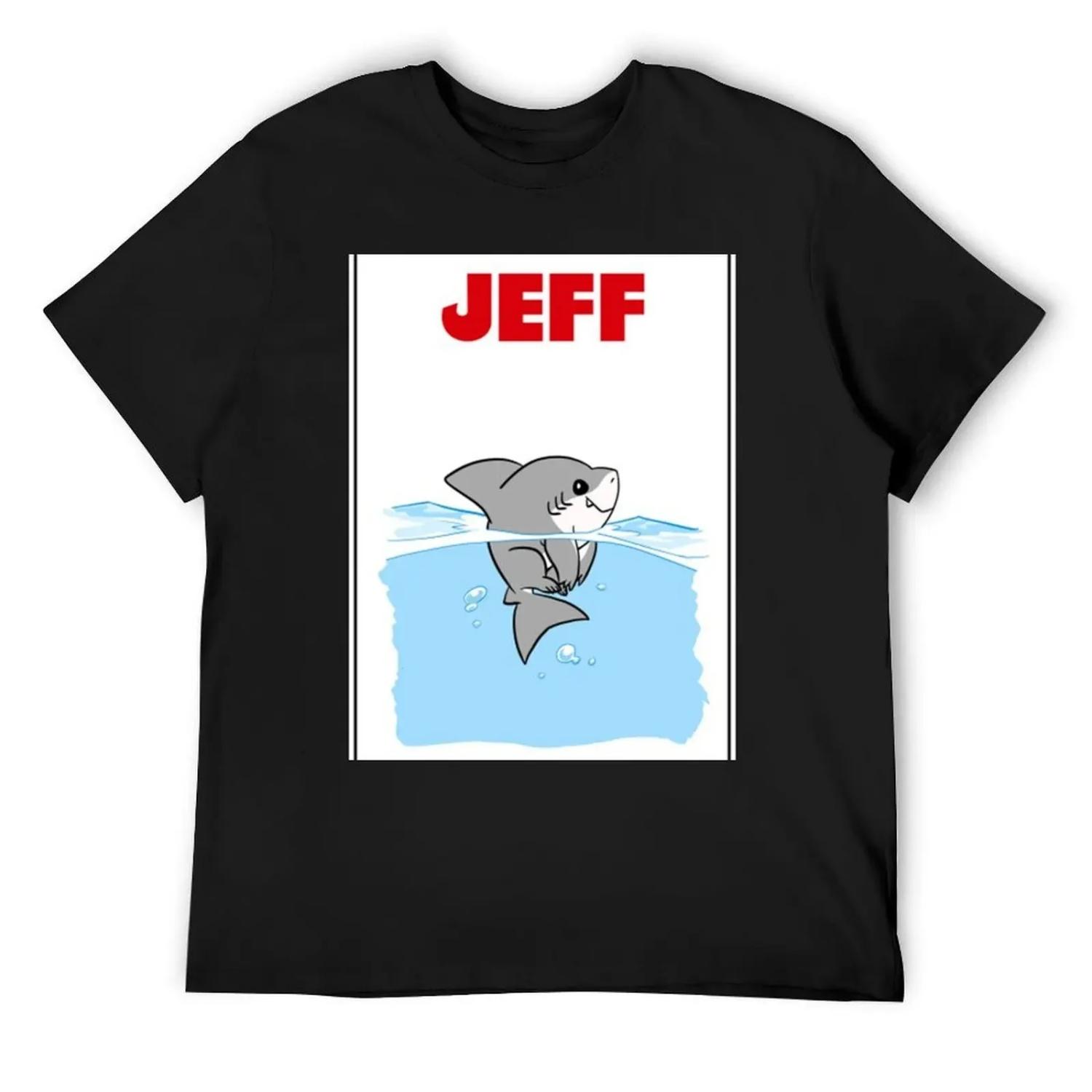 Jeff The Landshark T-Shirt plain cotton graphic tees hippie clothes men clothings XXXL