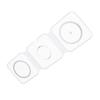 3 in 1 Magnetic Wireless Charger Foldable Charging Station 15W White for IOS Phones Headphones Watches