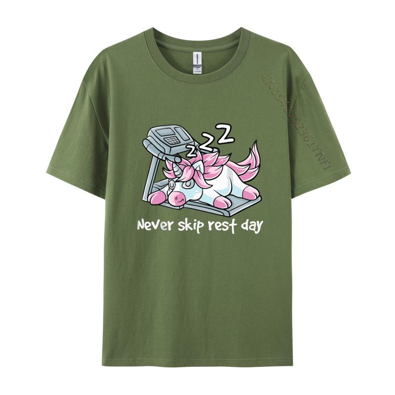 

Never Skip Rest Day Gym Workout Cardio Tshirt Funny Gift Tee TShirt Tops T Shirt Faddish Leisure Cotton Men Top TShirts 4XL