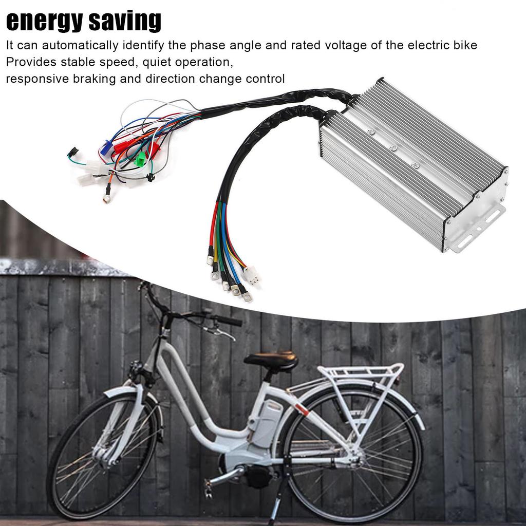 3000W Brushless Motor Controller 36V 48V 60V 24 Tubes Dual Mode Work Brushless Controller with Aluminum Alloy Shell