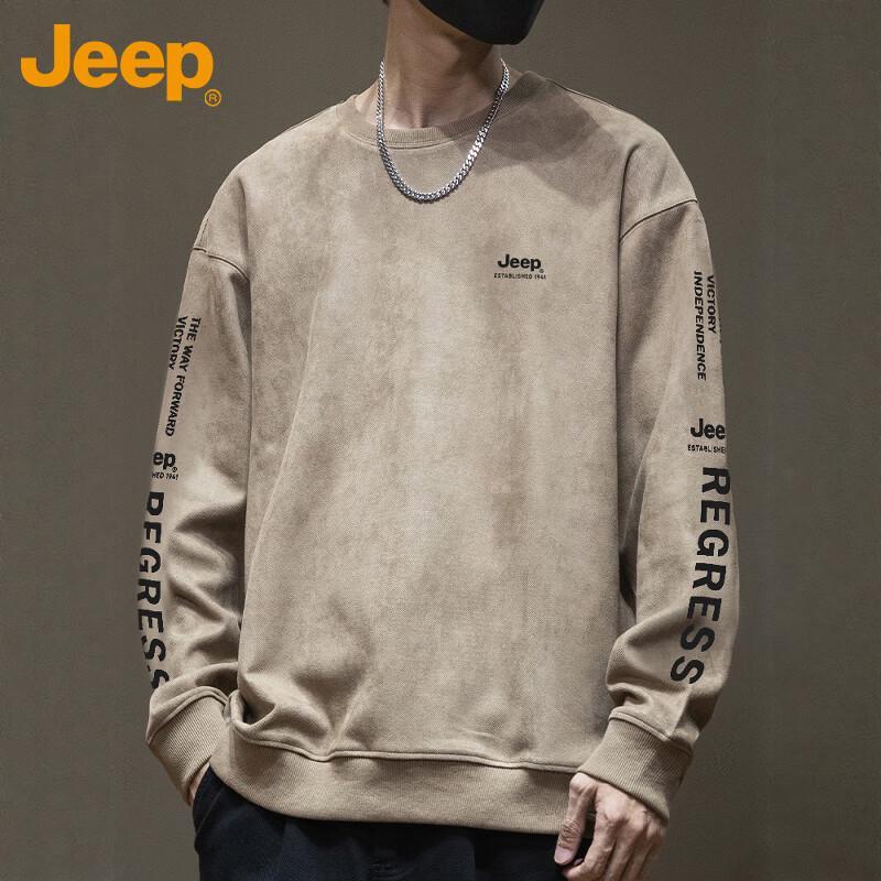 

Jeep Men s Loose Fit Crew Neck Sweatshirt XL