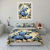 Elegant Floral Three-Piece Set Decor  kid's and adults' bedroom decor, Exquisite three-piece bedding set gift