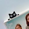 2D Acrylic Flat Black Cat Head and Paw Bookmark Is Perfect for Giving To Cat Lovers, Students, Teachers, Readers and Book Lovers