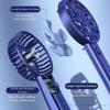 Handheld Desktop Dual-Purpose Fan Usb Charging Portable With Base Two-Color Optional Fashion Design Abs Material Natural Wind