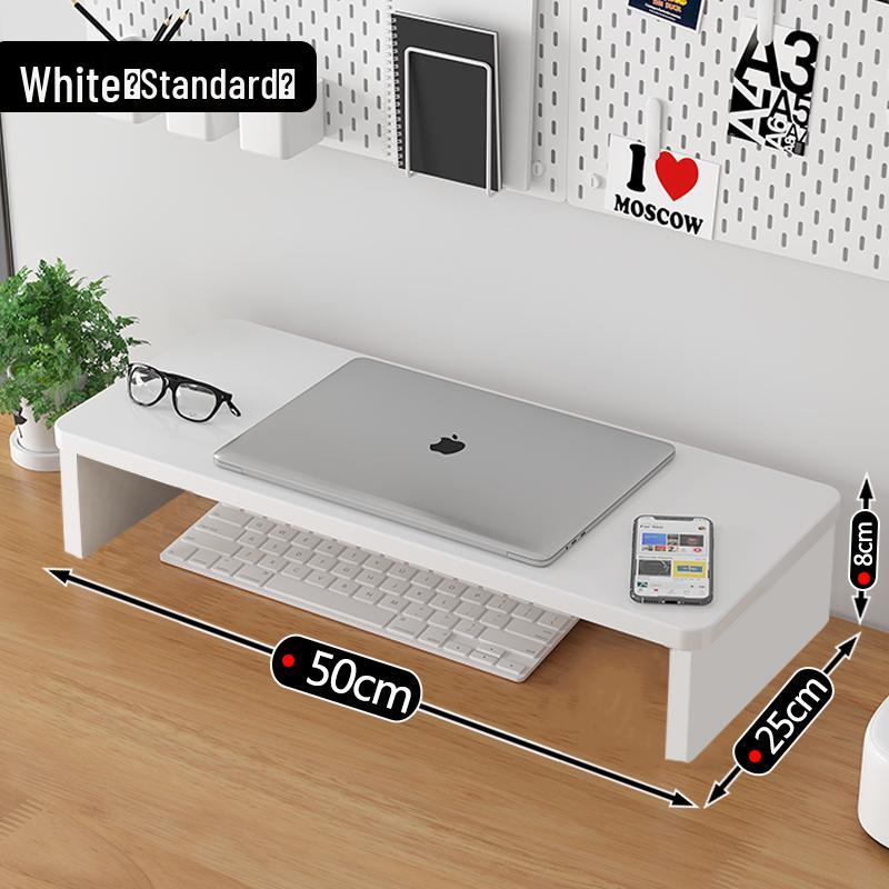 Wooden Desktop Monitor Riser with Storage Tray
