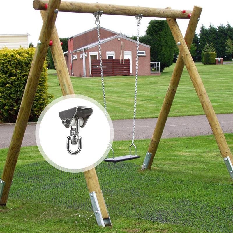 304 Stainless Steel Swing Hanger Swivel Hook for Yoga Playground Swing Sets Porch Wood Concrete Ceiling Silent 1000 Lb Capacity