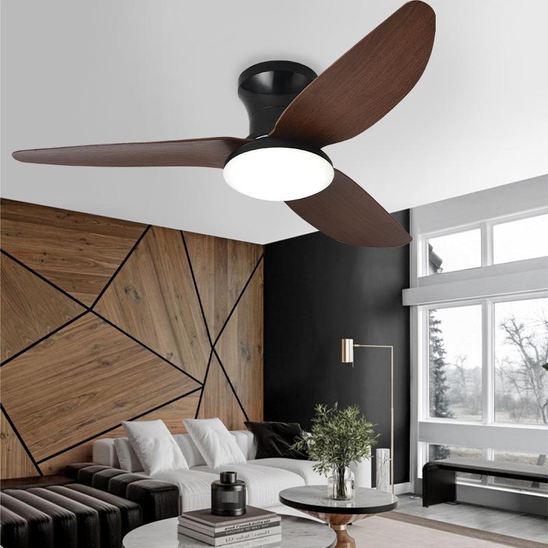 Nordic Minimalist Ceiling Fan Light with Silent Operation for Restaurants - Japanese Standard