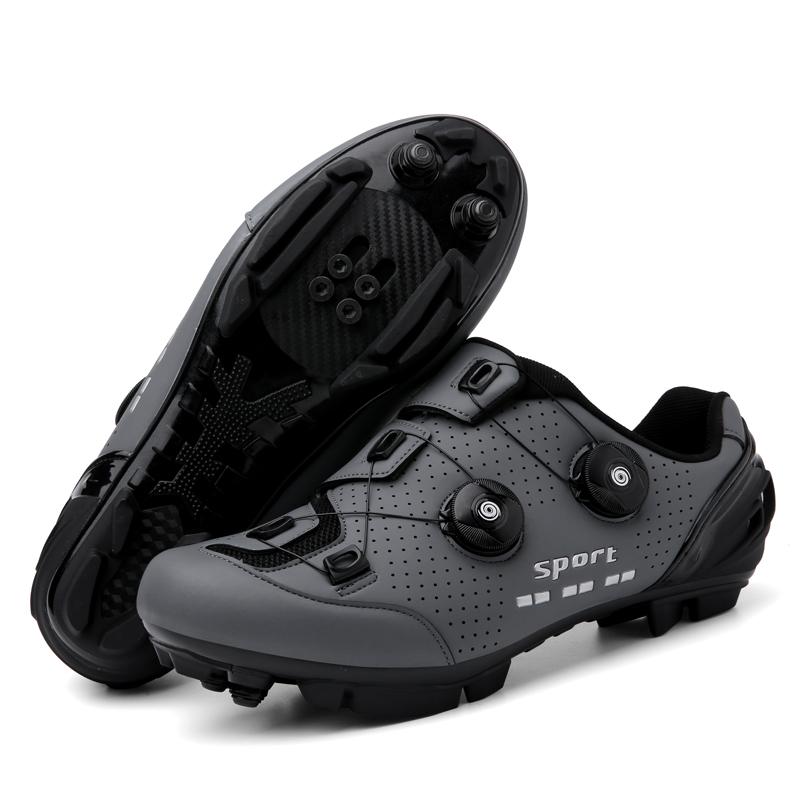 Erkek Bisiklet Ayakkabıları Yol Bisikleti Kadın Pembe Yarış Bisikleti Kendinden Kilitli Hız Bisikleti Spor Ayakkabı Düz Kilitler Dağ Bisikleti Ayakkabıları