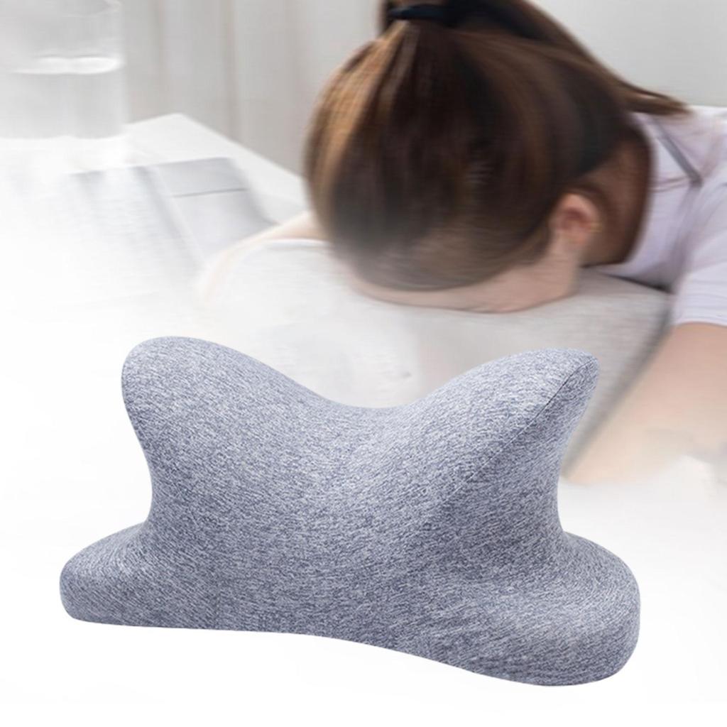 Cervical and Neck Pillow Ergonomic Comfortable Cushion Memory Foam Pillow Office Nap Pillow for Camping Office Driver Travel