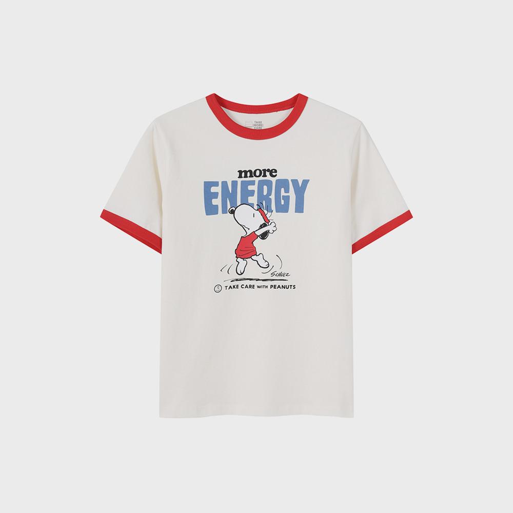 Top Ten Women'S) Cotton Collaboration Short Sleeve T-Shirt (Peanuts)_Msf2Ts2004